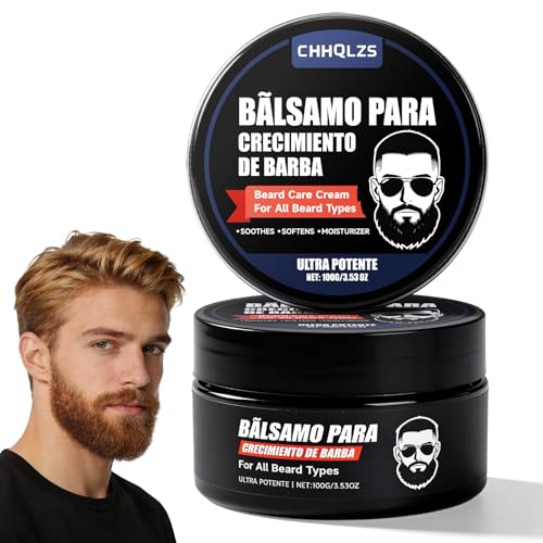 Para Barba Estimulante, Beard Care Cream Beard Growth Balm Ultra Potente B?lsamo de Crecimiento, New De Barba Hombre Moisturizes & Strengthens Facial Hair for Men 100ml / 3.5oz (1PCS)