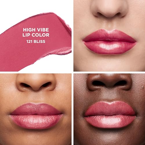 Laura Mercier High Vibe Lip Color, 6HR Long Lasting Lipstick, Lightweight and Comfortable Smooth Wear, Non-Drying, Hydrating, Luminous Shine