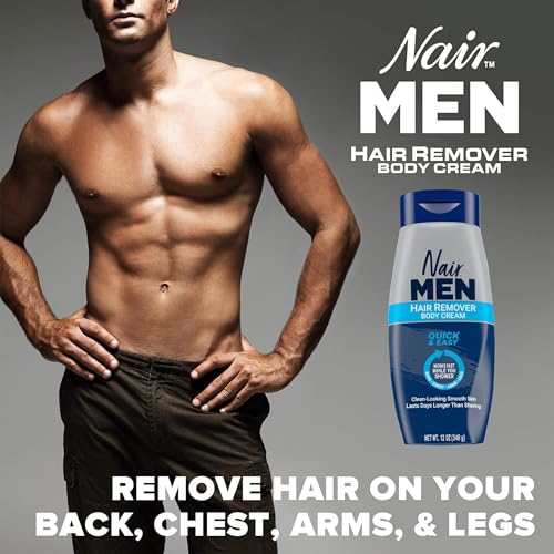 Nair Men Hair Removal Body Cream, 12 Ounce (Pack of 2)