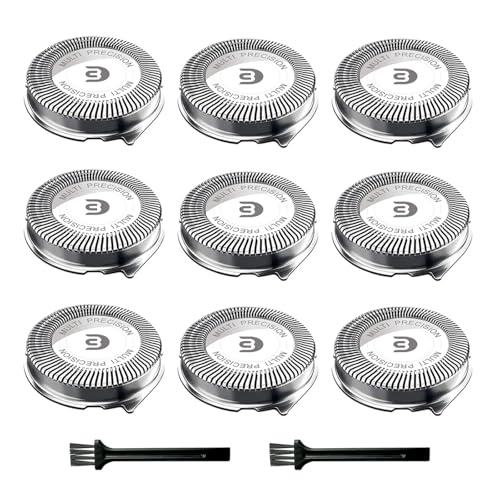 SH30 Replacement Heads for Philips Norelco Shaver Series 3000, 2000, 1000 and S1560, SH30 Blades for Philips Norelco 3900, 3600, 2400, 9 Pieces of Pack