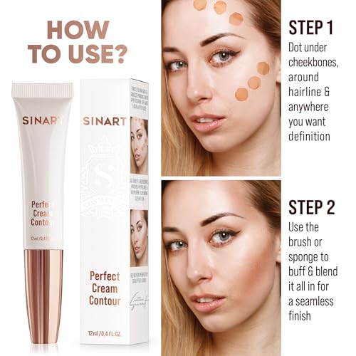 Perfect Cream Contour Stick With Cushion Applicator, Liquid Contour Wand