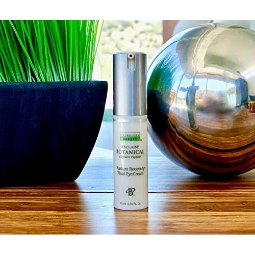 Principal Secret reclaim BOTANICAL Anti-Aging Radiant Recovery Fluid Eye Cream Plant Based Retinol, Argireline, Squalane, Peptides, Ceramides Hyaluronic Acid for Dark Circles & Wrinkles 0.5oz
