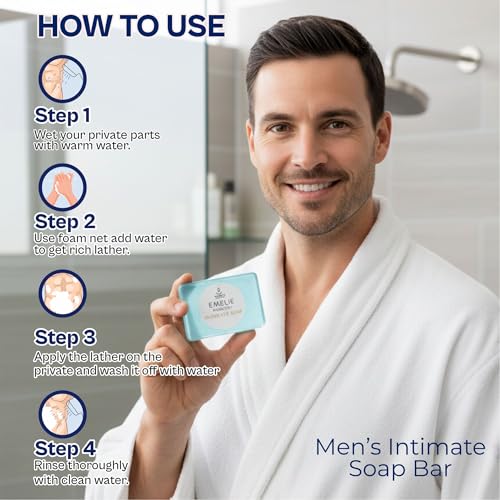 Men¡¯s Intimate Bar Soap pH Balanced ? 2 Pack (100g Each) Cold Process Botanical Cleanser ? Gentle Daily Intimate Wash for Men with Natural Ingredients, Premium Intimate Hygiene for Daily Use