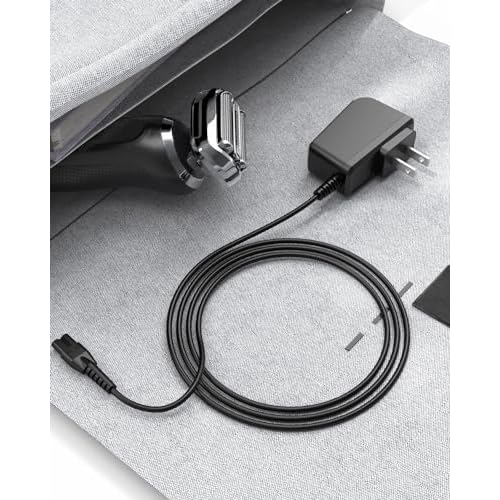 6FT HQ8505 Power Cord Fit for Philips Norelco MG5750 MG7750 MG7770 MG7790 QP6531 QP6520 Charger Cord Electric Shaver Razor Beard Trimmer 15V