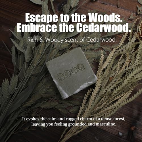 QOOQ Essential Oil Infused: The Perfect Natural Bar Soap for Men - Handcrafted for 12-Hour Deodorization - Smell Fresh, Distinctive, and Refined - Safe for Sensitive Skin