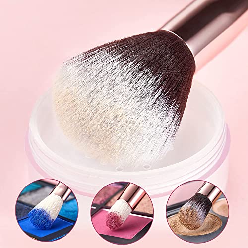 Jessup 25pcs Professional Makeup Brush Set T155 with Makeup Brushes Cleansing Mat A005