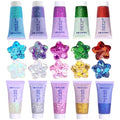 Face Body Glitter, Hair Glitter Sparkles Chunky Face Glitter Gel for Girls Makeup Singer Concerts Mermaid Festival Sequins, 10 Colors(White+Silver+Gold+Pink+Blue+Purple+Red+Light Blue+Green+Rose)