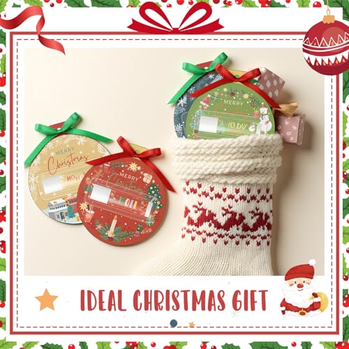 Lounsweer 48 Set Christmas Lip Balm Bulk Gifts Adult Christmas Party Favors Xmas Ball Style Lip Balm for Party Staff Coworker