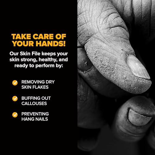Climbskin Aluminium Skinfile - Precision Callus File for Hands and Fingers - Includes 10 Adhesive Refill Pads - Ideal for Climbing, Weightlifting, and Gymnastics