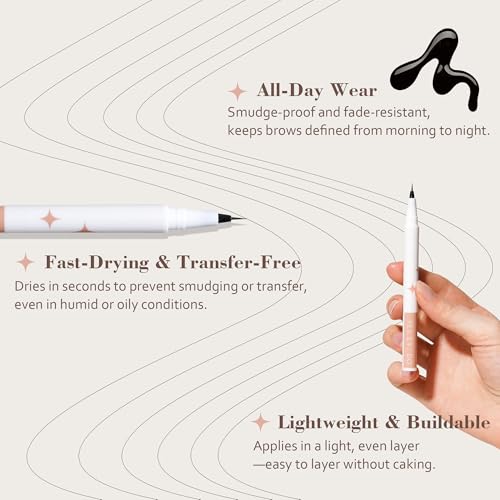 Light Grey Eyebrow Pencil for Older Women, Gray Eyebrow Pencil for Women with Ultra Fine Precision Tip, Microblading Eyebrow Pen, Hair-Like Strokes,Sweatproof YES.EYE DO (Grey Mist-Light Gray)