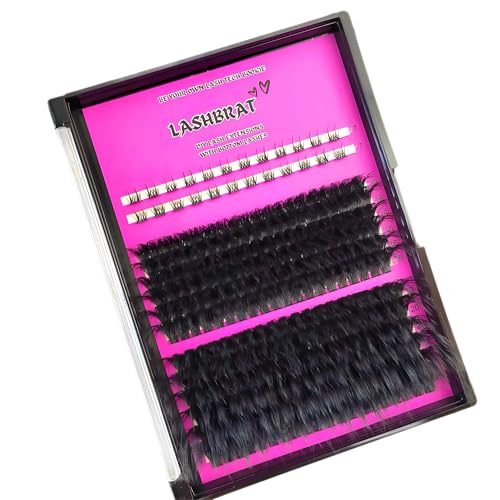 DIY Volume Lash Clusters + Bottom Lashes 12-25mm Longest Thickest Eyelash Clusters 150D D curl Indivual Lashes Cluster Kit Wispy Cluster Spikes