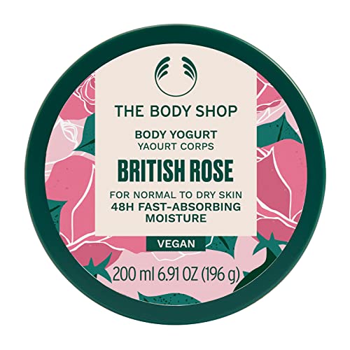 The Body Shop British Rose Body Yogurt ? Instantly Absorbing Hydration from Head to Toe ? For Normal to Dry Skin ? Vegan ? 6.91 oz