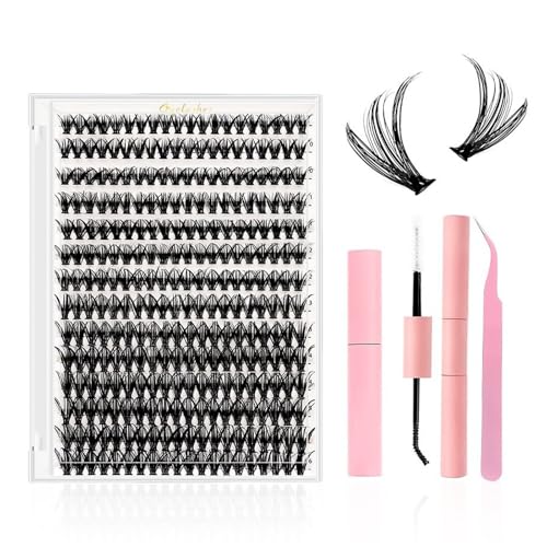 False mink eyelashes, naturally fluffy in appearance, slender eyelashes for cat eyes, simulating natural eyelashes.eyelashess (Lash Clusters-30D+40D)