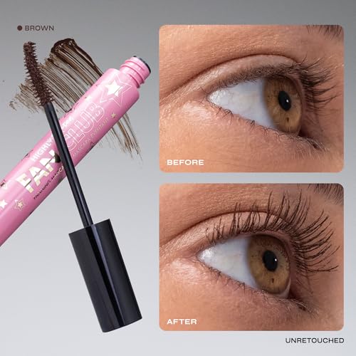 Milani Highly Rated Fan Club Fanning Mascara - Volumizing & Lengthening Lash Makeup for Lifted, Curled Lashes - 24-Hour Smudge-Proof Formula - Vegan & Cruelty-Free, Made in Italy, Brown