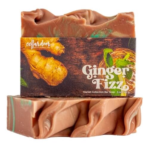 Cellar Door Bath Supply Co. Bar Soap, 3 Bar Variety Pack - Oat Milk & Honey, Ginger Fizz, Satsuma Guava