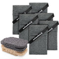 myHomeBody Soap Pocket Exfoliating Pouch, Body Scrubber Sponge, Exfoliator for Bath, Shower or Leftover Bits Saver, Graphite Gray, 6 Pack + 6 Lift Pads