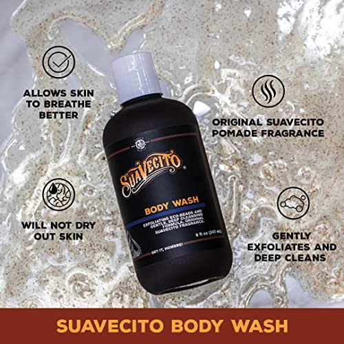 Suavecito Men's Body Wash 8 oz. Exfoliating Deep Cleaning Showering Original Fragrance