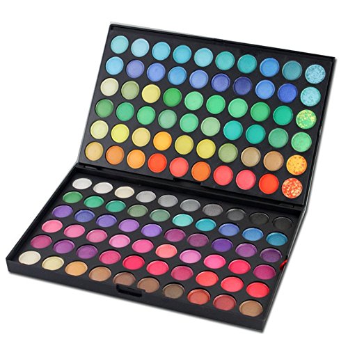 Pure Vie Professional Hightlight Eyeshadow Palette Makeup Contouring Kit - 120 Colors Highly Pigmented Shiny Shimmer Natural Cosmetic Eye Shadows Pallet Powder Palette - Holiday Gift Set #1
