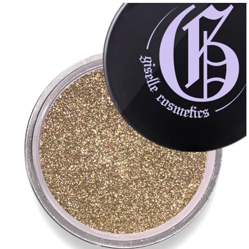 Olive Gold Mineral Eyeshadow Single, Organic Gold Eyeshadow, Non-Toxic Loose Powder, Olive Green Mineral Eye Shadow, Makeup Pigments