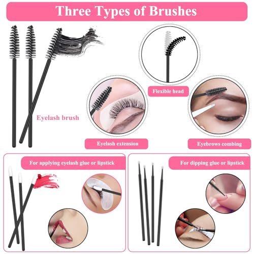 Lash Extension Practice Kit, Eyelash Extension Training Kit for Beginners, Professional Eyelash Mannequin Head Set with Lash Fan, Lash Shampoo, Glue Rings and Lash Mirror (Lashes Kit-with eye)