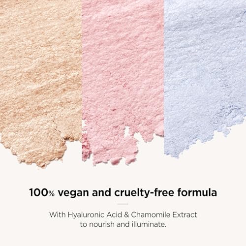 Laka Dream Beam Highlighter, 2.8g/0.09oz, Hydrating Powderwith Hyaluronic Acid & Chamomile for Radiant, Long-Lasting Glow, Glass Skin, K-Beauty (#01 Natural Beam)