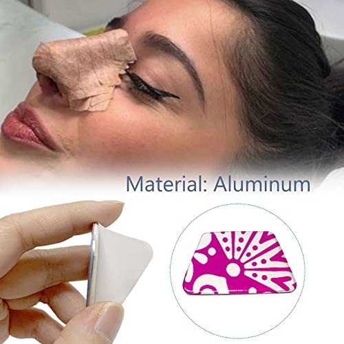 Aluminum Nasal Splints - Rhinoplasty Septoplasty Sur-Gery Nose External Support Protector for Nose Brace Fracture, Orthopedic Immobilization, Pattern Random