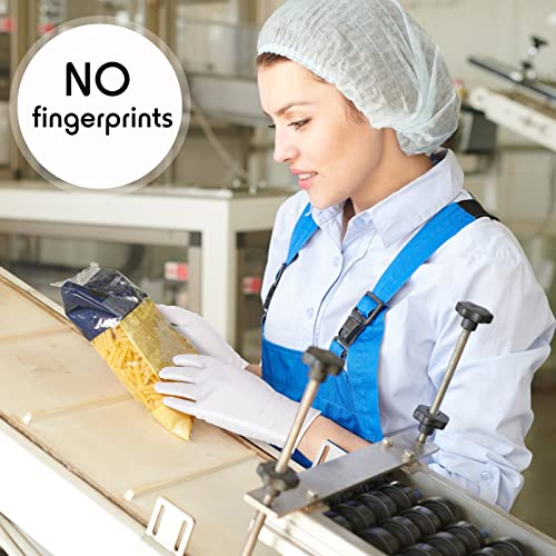 Jecery White Cotton Gloves Bulk Pack Moisturizing Overnight Dry Hand Eczema Thin Inspection Liner for Jewelry Coin Collection