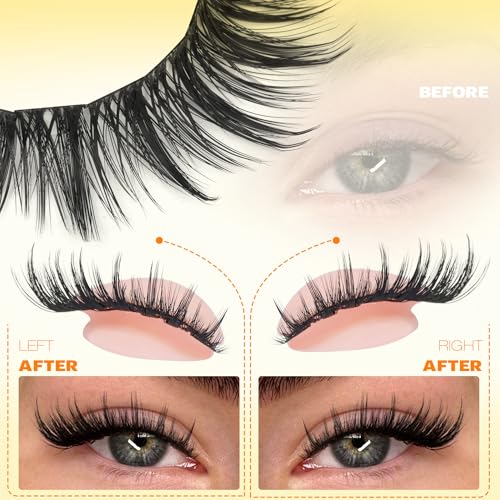 Wispy Lash Clusters Manga Eyelash Clusters Kit Cat Eye Fairy Eyelash Extensions Kit Natural Spiky Lash Extensions Kit with Lash Bond and Seal 132Pcs Left Right DIY Individual Lashes at Home