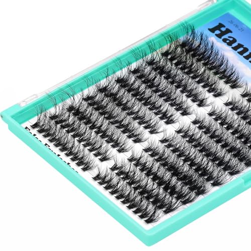 50D Hairy Cluster Volume Lashes Mixed 8-16mm Natural Long Soft Lightweight Individual False Eyelashes Wispy Lashes Makeup DIY Eye Lashes Extensions (50D-8-16MM Mix)