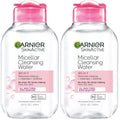 Garnier Micellar Cleansing Water,All-in-1 Makeup Remover and Facial Cleanser,For All Skin Types,3.4 Fl Oz (100mL),(Packaging May Vary),(Pack of 2)