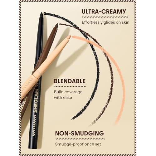 SHEGLAM Smoke Clouds Eyeliner Creamy Matte Finish Versatility - Jet Set