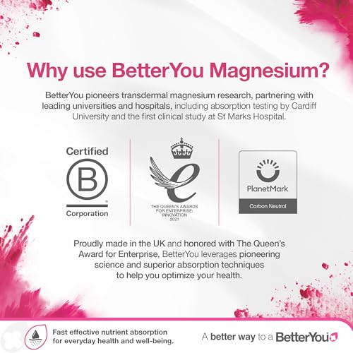 BetterYou Magnesium Body Lotion - Body Cream with Magnesium And Shea Butter - Softens Skin, Relaxes Muscles - Nourishing And Lightweight - 6.08 oz