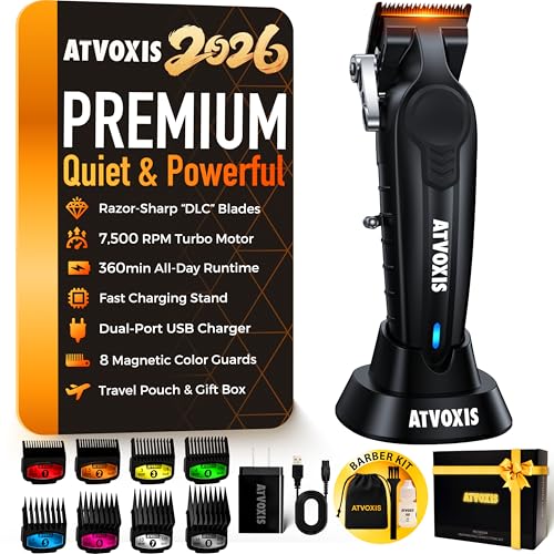 Hair Clippers for Men Professional, Cordless Barber Clippers for Hair Cutting, Maquina para Cortar Pelo De Hombre