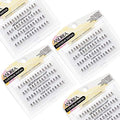 Andrea Knot-Free Naturals Individual Lashes - Short, Black, Natural Look DIY Lash Clusters, Reusable Eyelash Extensions for Daily Wear, 2 Pack