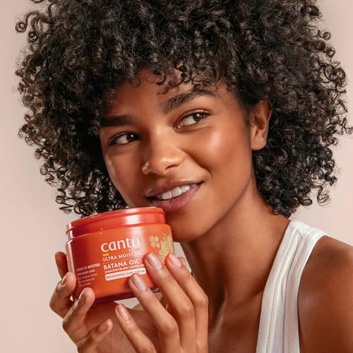 Cantu Ultra Moisture Nourishing Curling Cream with Batana Oil + Jamaican Black Castor Oil, 10 oz