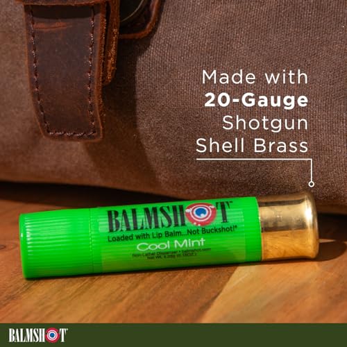 BALMSHOT Lip Balm Two Pack of Classic & Cool Mint