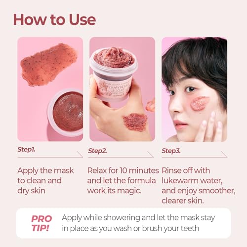 Strawberry Sugar Food Mask, 4.23 oz (120 g), Skinfood