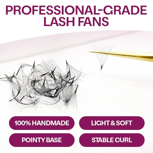 800 Promade Fans 8-15mm Mixed Lengths - 5D to 16D, C CC D Curl, 0.05-0.07mm Thickness - Premade Lash Fans Volume Lash Extensions Loose Premade Fans Eyelash Extensions (16D-0.05-CC 8-15mm)