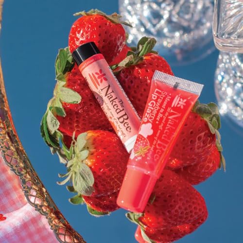 The Naked Bee USDA Organic Strawberry Blossom Lip Balm .15 oz