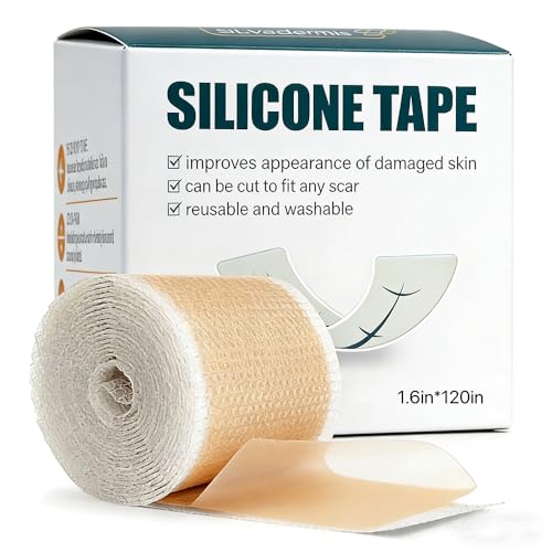 Silicone Scar Sheets for Surgical Scars 120" *1.5" Roll Medical-Grade Silicone Technology?Advanced silicone 1 Pack