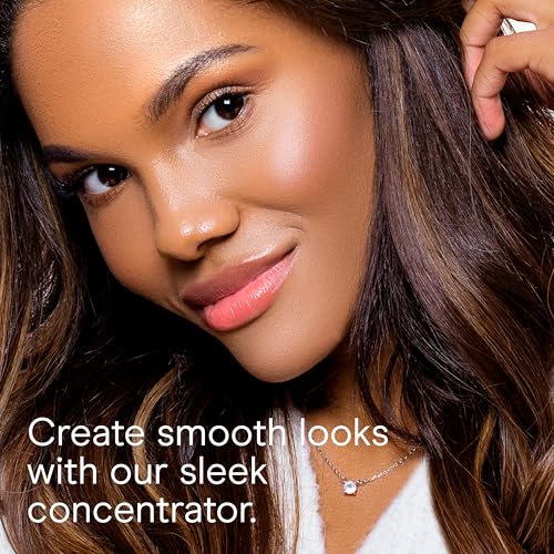 Conair Double Ceramic Travel Dryer with Concentrator & Folding Handle, 1875W Travel Blow Dryer with Smart Voltage Technology, Ionic Conditioning Fights Frizz, 3 Heat & 2 Speed Settings, White