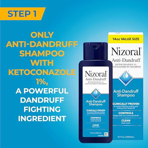 Nizoral Anti-Dandruff Shampoo, 14 Oz + Deep Moisturizing Conditioner, 9.4 Oz Bundle