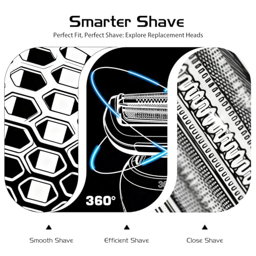73S Series 7 New Generation Shaver Replacement Head for Braun S7 Electric Shavers - Compatible with Braun Shaving Razor Model 7020s, 7025s, 7027 cs, 7071cc, 7075cc, 7085cc