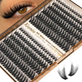 Kiromiro Lash Clusters Wispy Clusters Eyelash Extensions 10-20mm Fluffy Individual Lashes Extension DIY CC Curl Cluster Lashes Volume Eyelash Clusters