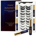 Alcastar Magnetic Eyelashes, Synthetic Fiber, Natural Look, Waterproof, No Glue Required (KIT 007)