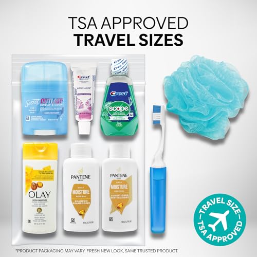 9 Piece Resealable Women's Travel Kit