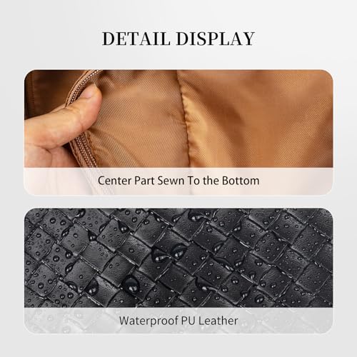 Yulaviniee Initial Makeup Bag,Large Capacity Travel Cosmetic Bag with Shoulder Strap,Portable Leather Open Flat Make Up Organizer Bag,Makeup Toiletry Bag with Handle and Compartments