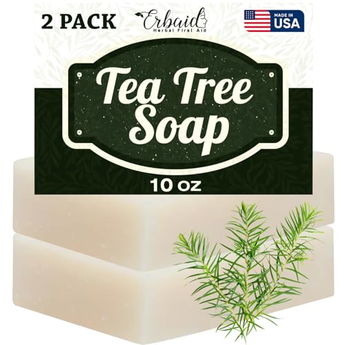 Tea Tree Soap ? Natural Defense Tea Tree Oil Soap Bar for Face & Body ? Remedy Fights Acne, Skin Irritation, and Prevents Breakouts ? Deeply Cleansing, Hydrating Cleanser for Calm, Fresh Skin