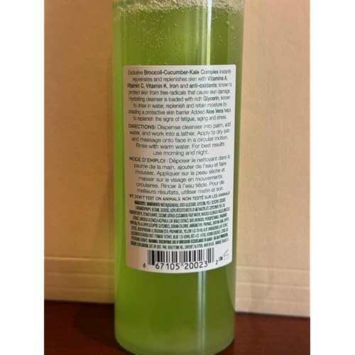 Earth To Skin Super Greens Nourishing Face Cleanser, Vitamin Enriched, Daily Face Wash for All Skin Types (4.7 Fl Oz)