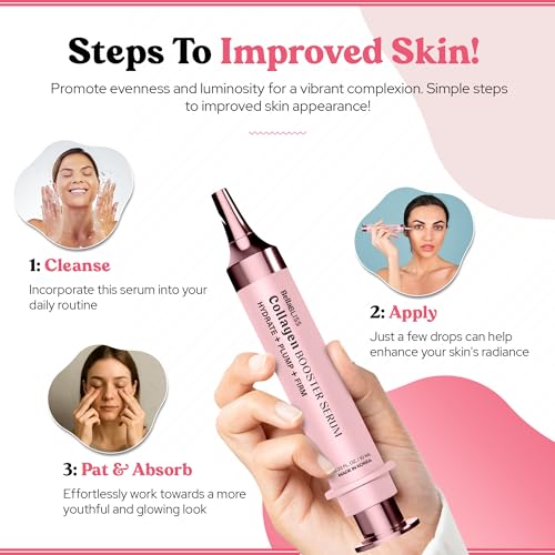 BellaBLISS Collagen Booster Serum for Face ? Hydrating & Plumping Korean Skincare with Anti-Aging, Fine Line Reduction, Firming & Glowing Skin Benefits ? Lightweight Formula ? 0.33 Fl Oz (10mL)